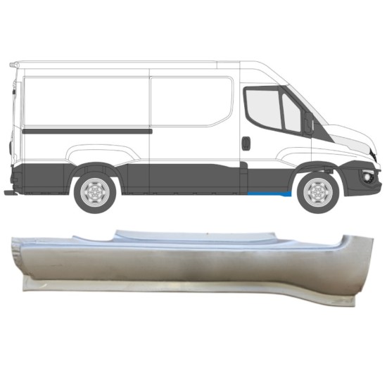 Reparatiepaneel voorste dorpel voor Iveco Daily 2014-2016 / Rechts 14739 Reparatiepaneel voorste dorpel voor Iveco Daily 2014-2016 / Rechts 14739