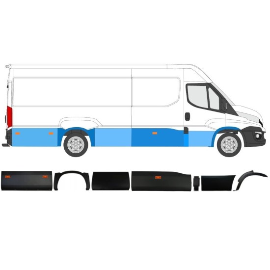 Set sierlijsten met lamp voor Iveco Daily 2014-2019 / Rechts / 11983