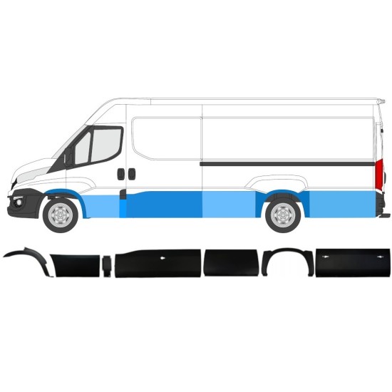Sierlijsten set voor Iveco Daily 2014-2019 / Links / 11982