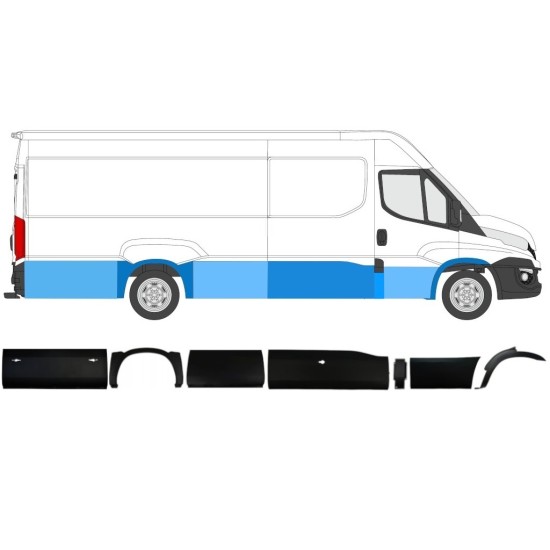 Sierlijsten set voor Iveco Daily 2014-2019 / Rechts / 11981