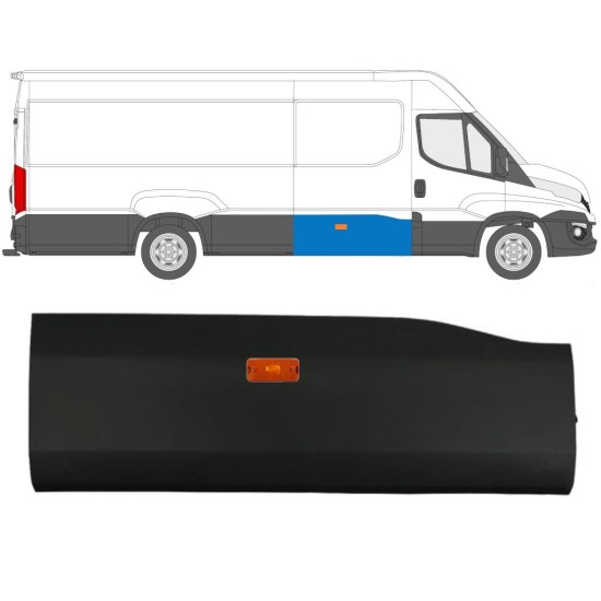 Zijwand sierlijst met positielicht voor Iveco Daily 2014-2019 / Rechts / Set 11973