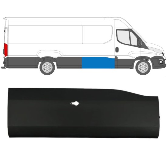 Zijlijst sierlijst voor Iveco Daily 2014-2019 / Rechts 11972