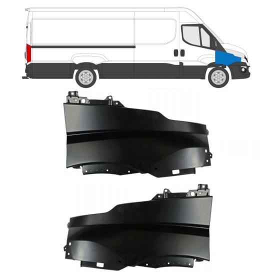 Voorste spatbord voor Iveco Daily 2014-2019 / Links + Rechts / Set 16156