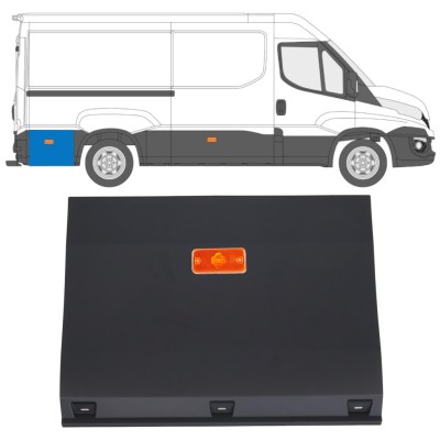 Achterste Sierlijst zijlijst achter wiel met positielicht voor Iveco Daily 2014-2019 / Links = Rechts (symmetrisch) / Set 16763