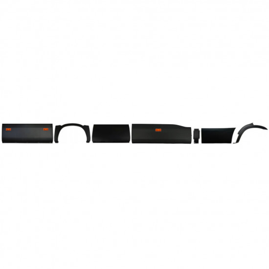 Zijwand sierlijst met positielicht voor Iveco Daily 2014-2019  / LWB / Rechts / Set 11983