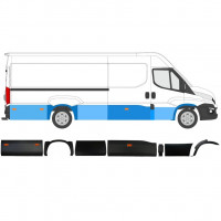Zijwand sierlijst met positielicht voor Iveco Daily 2014-2019  / LWB / Rechts / Set 11983