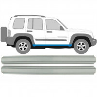 Reparatie dorpel voor Jeep Liberty 2001-2008 / Links = Rechts (symmetrisch) / Set 10645