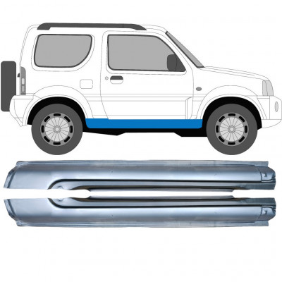 Volledige dorpel voor Suzuki Jimny 1998-2018 / Links + Rechts / Set 10411