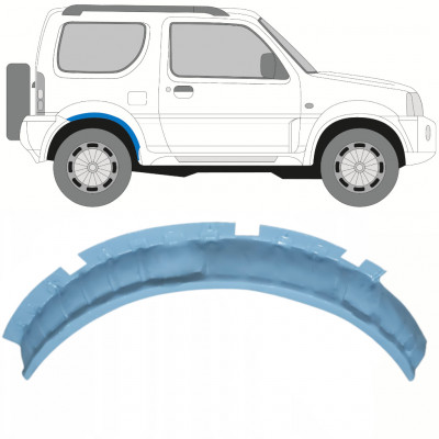 Reparatiepaneel achterste wielkast voor Suzuki Jimny 1998-2018 / Rechts 10230