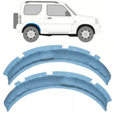 Reparatiepaneel achterste wielkast voor Suzuki Jimny 1998-2018 / Links + Rechts / Set 10232