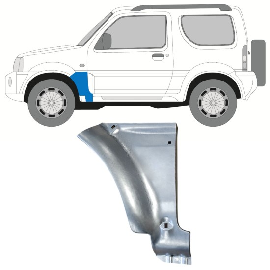 Reparatiepaneel voorspatbord voor Suzuki Jimny 1998-2018 / Links 15860
