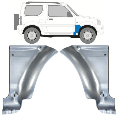 Reparatiepaneel voorspatbord voor Suzuki Jimny 1998-2018 / Links + Rechts / Set 15861