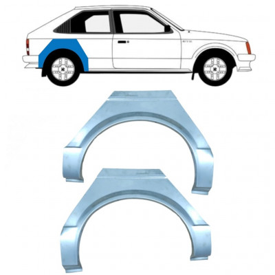 Reparatiepaneel achterspatbord voor Opel Kadett D 1979-1984 / Links + Rechts / Set 10638