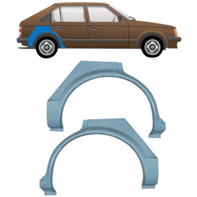 Reparatiepaneel achterspatbord voor Opel Kadett D 1979-1984 / Links + Rechts / Set 9954