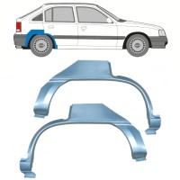 Reparatiepaneel achterspatbord voor Opel Kadett E Astra 1984-1993 / Links + Rechts / Set 16155