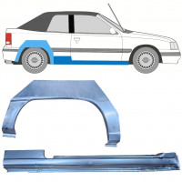 OPEL KADETT E 1987-1993 CABRIO WIELKAST REPARATIE PANEEL + DORPEL / SET / RECHTS