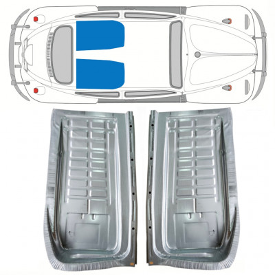 Reparatiepaneel achter vloer voor Volkswagen Kaefer 1949-1972 / Links + Rechts / Set 10349