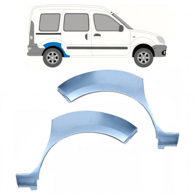 Reparatiepaneel achterspatbord voor Renault Kangoo 1997-2008 / Links + Rechts / Set 9656