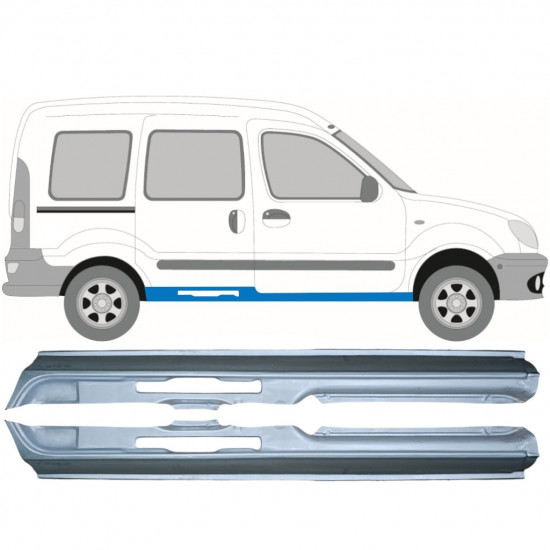 Reparatie dorpel voor Renault Kangoo 1997-2008 / Links + Rechts / Set 9480