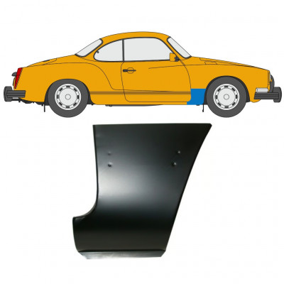 Reparatiepaneel voorspatbord voor VW Karman Ghia 1955-1974 / Rechts 12722