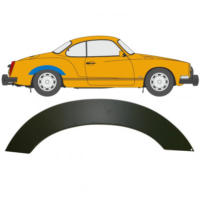 Reparatiepaneel achterspatbord voor VW Karman Ghia 1955-1974 / Rechts 12720