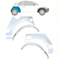 Binnen + buiten reparatiepaneel achter spatbord voor Ford KA 1996-2008 / Set 10777