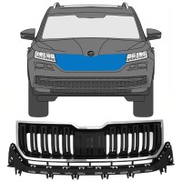 Grill voor Skoda Kodiaq 2016-2023 / Set 7546