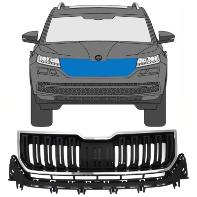 Grill voor Skoda Kodiaq 2016-2023 / Set 7546