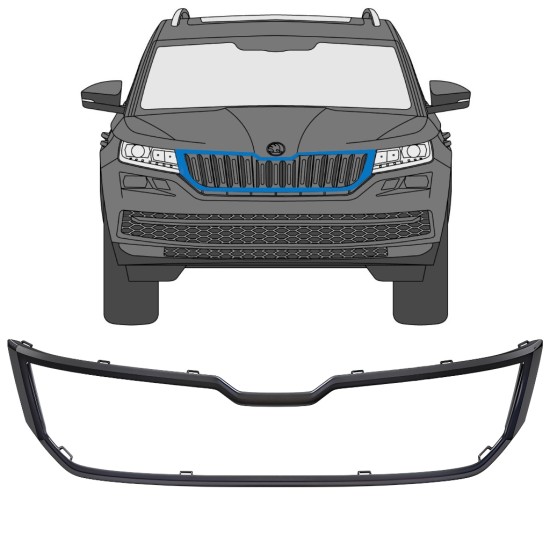 Frame van de grille voor Skoda Kodiaq 2016-2021 16204