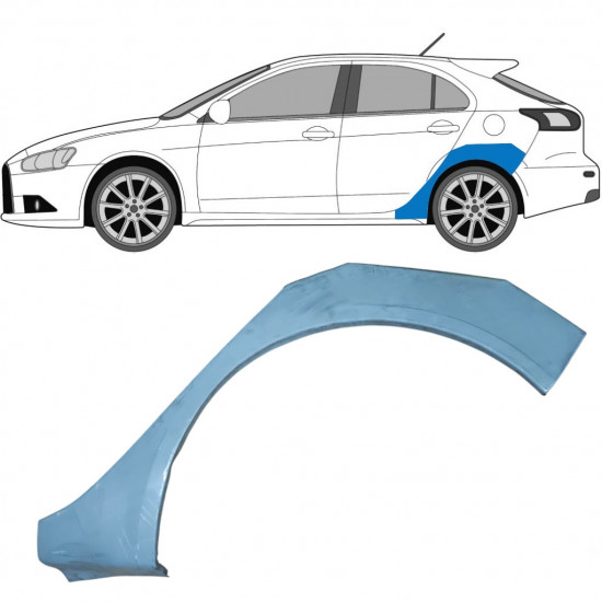 Reparatiepaneel achterspatbord voor Mitsubishi Lancer 2007- / Links 6852