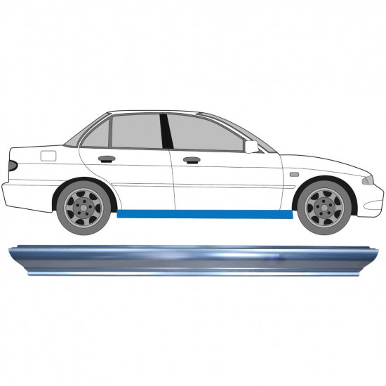 Reparatie dorpel voor Mitsubishi Lancer 1991-1996 / Links = Rechts (symmetrisch) 8816