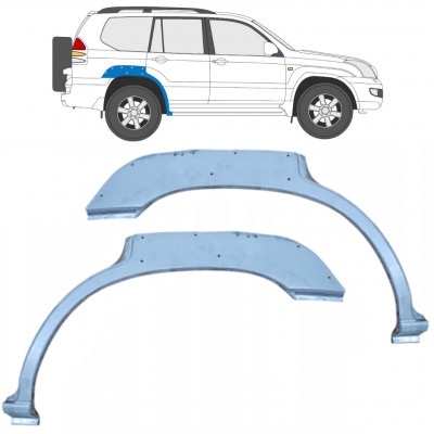 Reparatiepaneel achter spatbord met gat voor Toyota Land Cruiser 2003-2010 / Links + Rechts / Set 10214