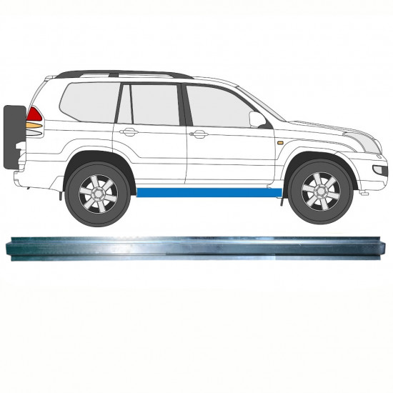 Binnenste reparatie dorpel voor Toyota Land Cruiser 2003-2010 / Links = Rechts (symmetrisch) 8371