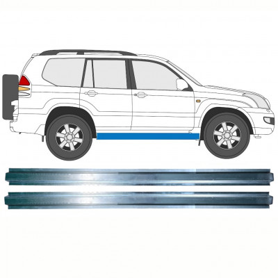 Binnenste reparatie dorpel voor Toyota Land Cruiser 2003-2010 / Links = Rechts (symmetrisch) / Set 10082