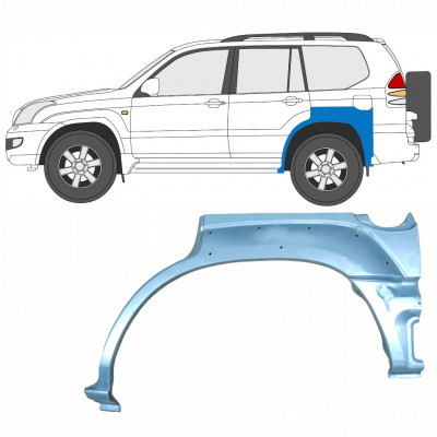 Reparatiepaneel achterspatbord voor Toyota Land Cruiser 2003-2010 / Links 8763