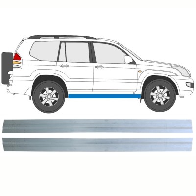 Binnenste reparatie dorpel voor Toyota Land Cruiser J120 2003-2010 / Links + Rechts / Set 16131