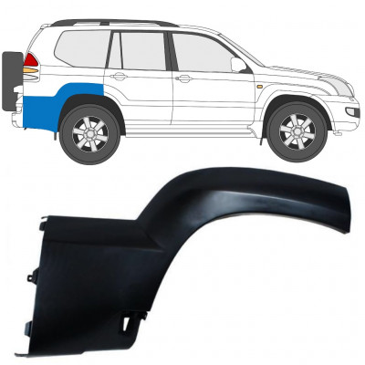 Zijlijst sierlijst achterspatbord voor Toyota Land Cruiser J120 2003-2010 / Rechts 12954