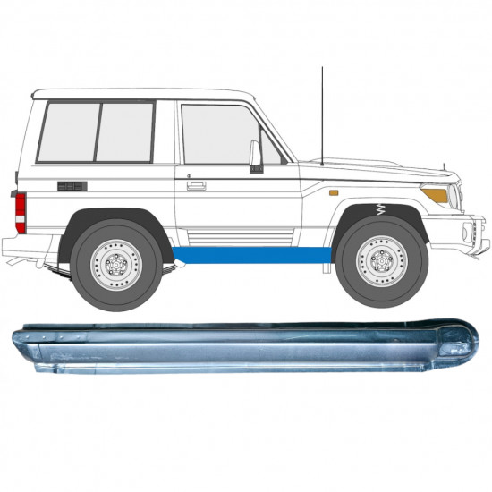 Reparatie dorpel voor Toyota Land Cruiser 1984-1993 / Rechts 7058