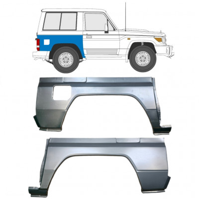 Reparatiepaneel achterspatbord voor Toyota Land Cruiser 1984-1993 / Links + Rechts / Set 9514