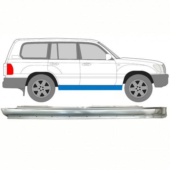 TOYOTA LAND CRUISER 1998-2007 VOL DORPEL REPARATIEPANEEL / RECHTS