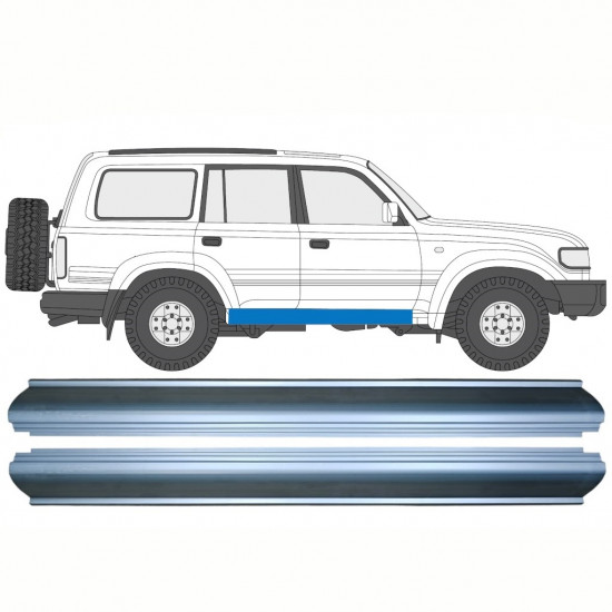 Reparatie dorpel voor Toyota Land Cruiser 1990-1996 / Links = Rechts (symmetrisch) / Set 10242