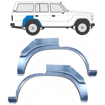 Reparatiepaneel achterspatbord voor Toyota Land Cruiser J60 1980-1990 / Links + Rechts / Set 16147