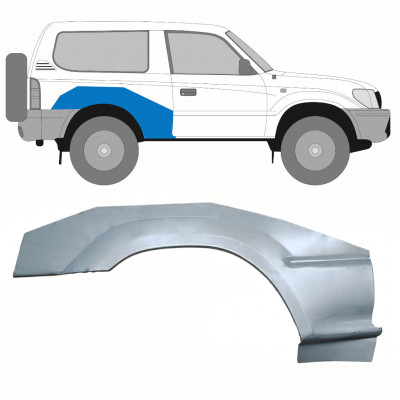 Reparatiepaneel achterspatbord voor Toyota Land Cruiser 1996-2002 / Rechts 10121