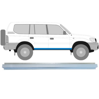 Binnenste reparatie dorpel voor Toyota Land Cruiser J90 1996-2002 / Links = Rechts (symmetrisch) 14850
