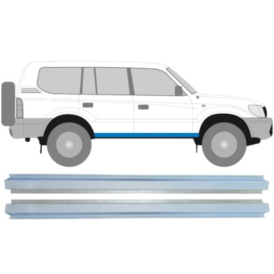 Binnenste reparatie dorpel voor Toyota Land Cruiser J90 1996-2002 / Links + Rechts / Set 14851
