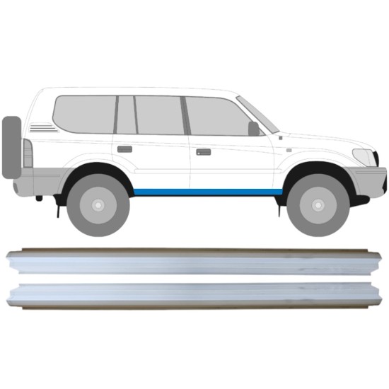 Reparatie dorpel voor Toyota Land Cruiser J90 1996-2002 / Links + Rechts / Set 14849 Reparatie dorpel voor Toyota Land Cruiser J90 1996-2002 / Links + Rechts / Set 14849