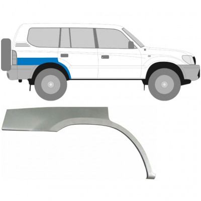 Reparatiepaneel achterspatbord voor Toyota Land Cruiser 1996-2002 / Rechts 5872