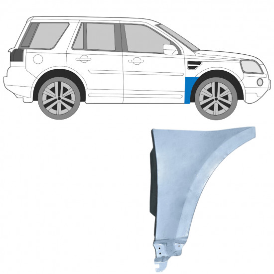 Reparatiepaneel voorspatbord voor Land Rover Freelander 2006-2015 / Rechts 12788