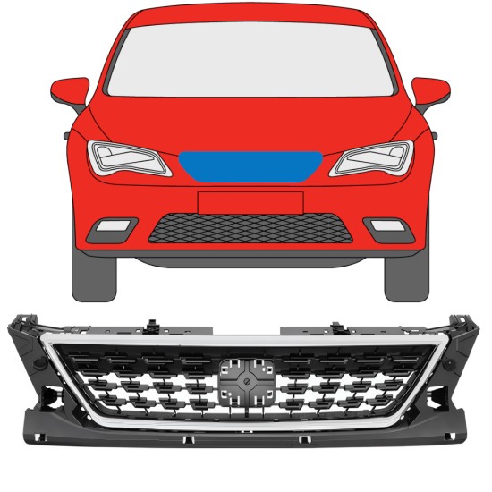 Grill voor Seat Leon 2012-2020 / Set 11477