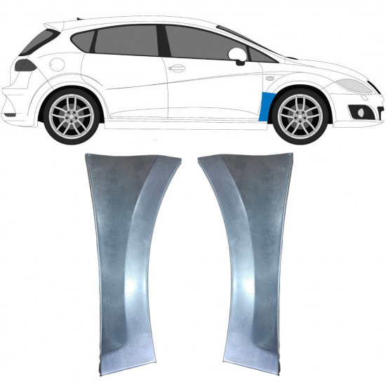 Reparatiepaneel voorspatbord voor Seat Leon 2005-2012 / Links + Rechts 9606